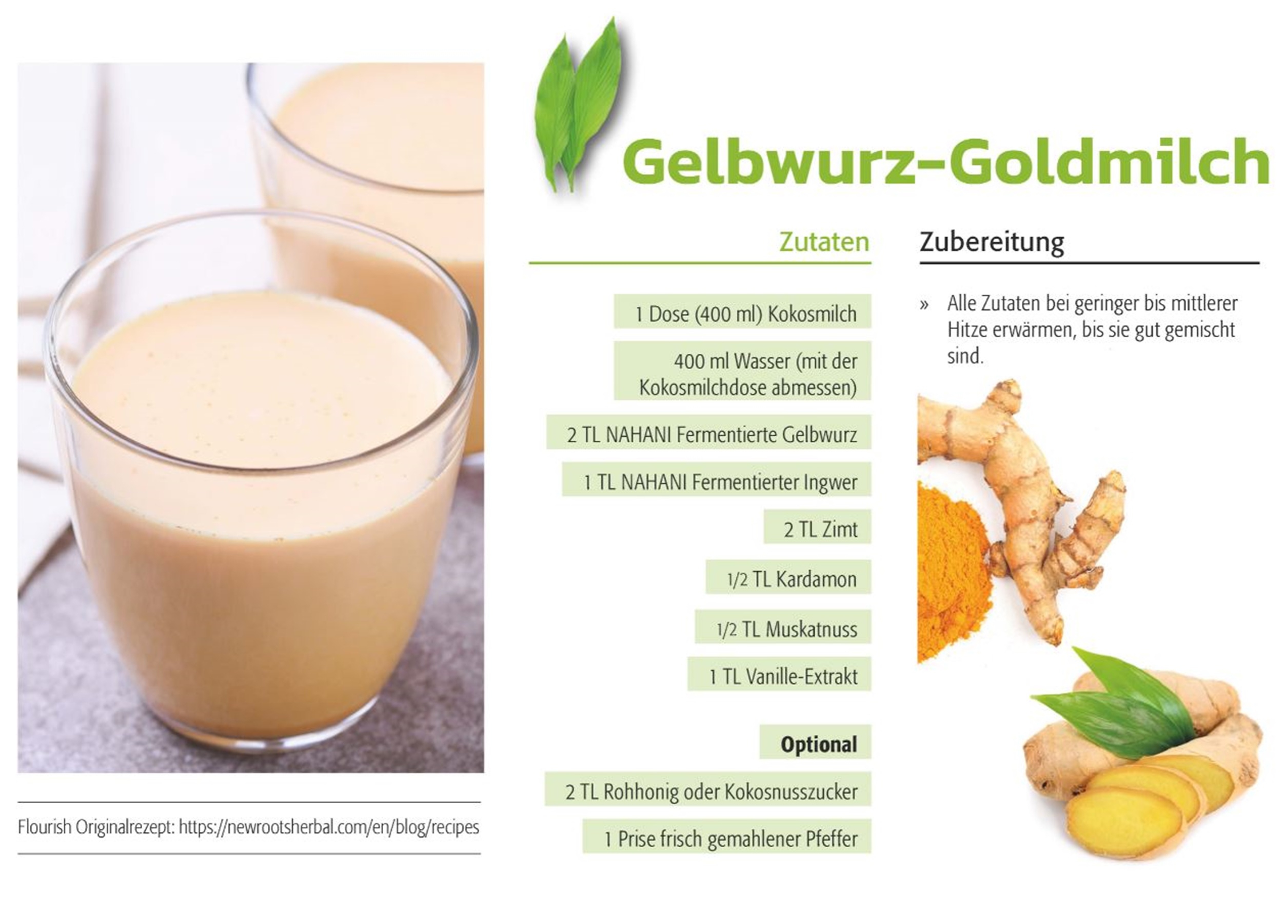 Rezept: Gelbwurz-Goldmilch
