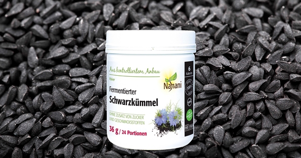 Schwarzkümmelsamen, aus denen Fermentierter Schwarzkümmel von Nahani hergestellt wird